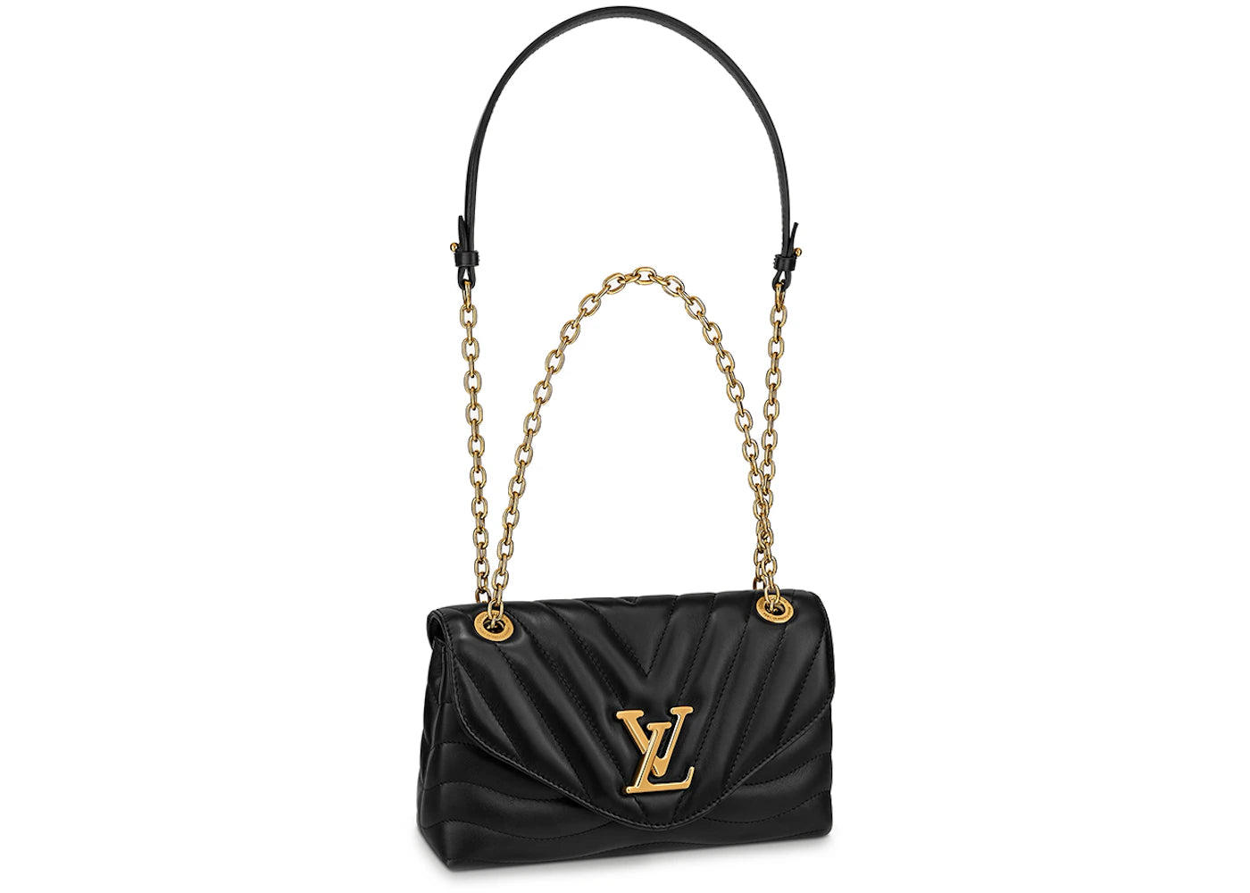 Louis Vuitton LV New Wave Chain Bag Quilted Black