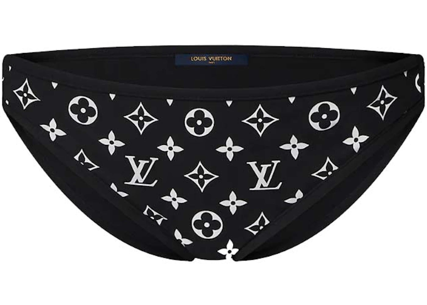 Louis Vuitton LV Night Low-rise Bikini Bottoms Swimsuit Black