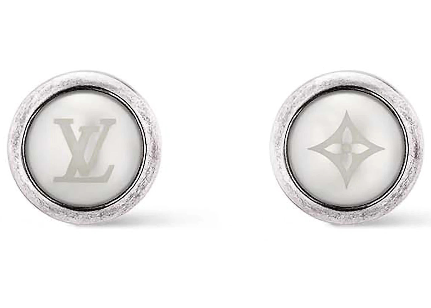 Louis Vuitton LV Pearls Rodeo Earrings White