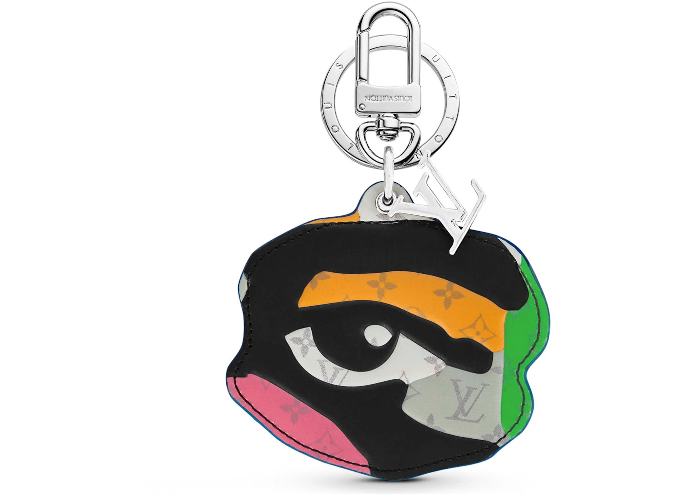 Louis Vuitton LV Portrait Figurine Key Holder and Bag Charm Multicolor