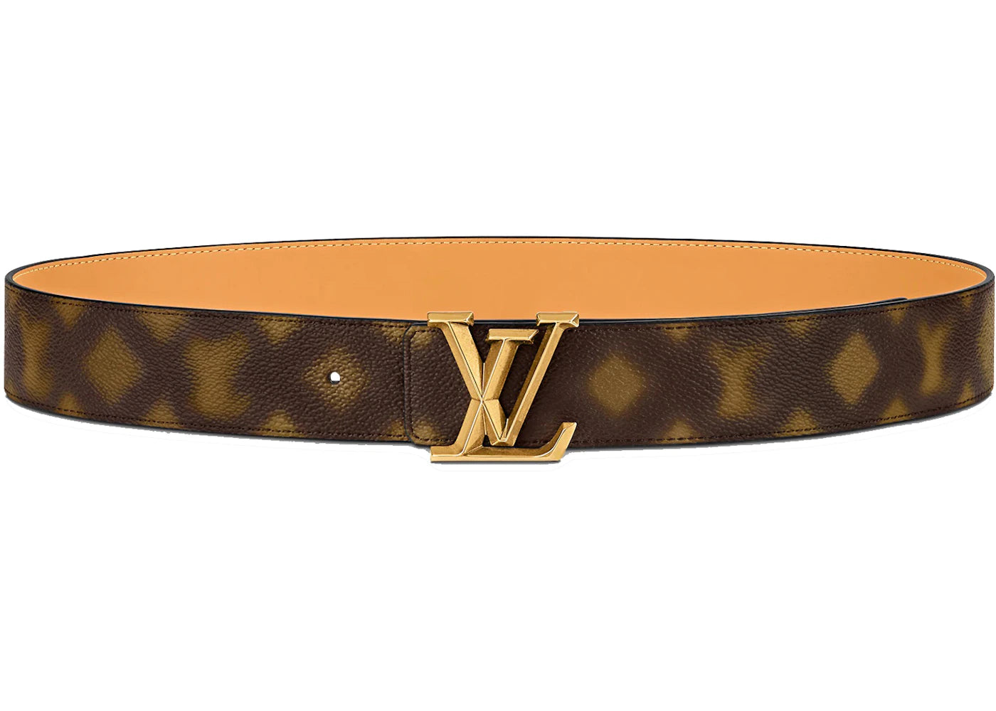 Louis Vuitton LV Pyramide This Is Not MNG 40MM Reversible Belt Blurry Monogram Brown