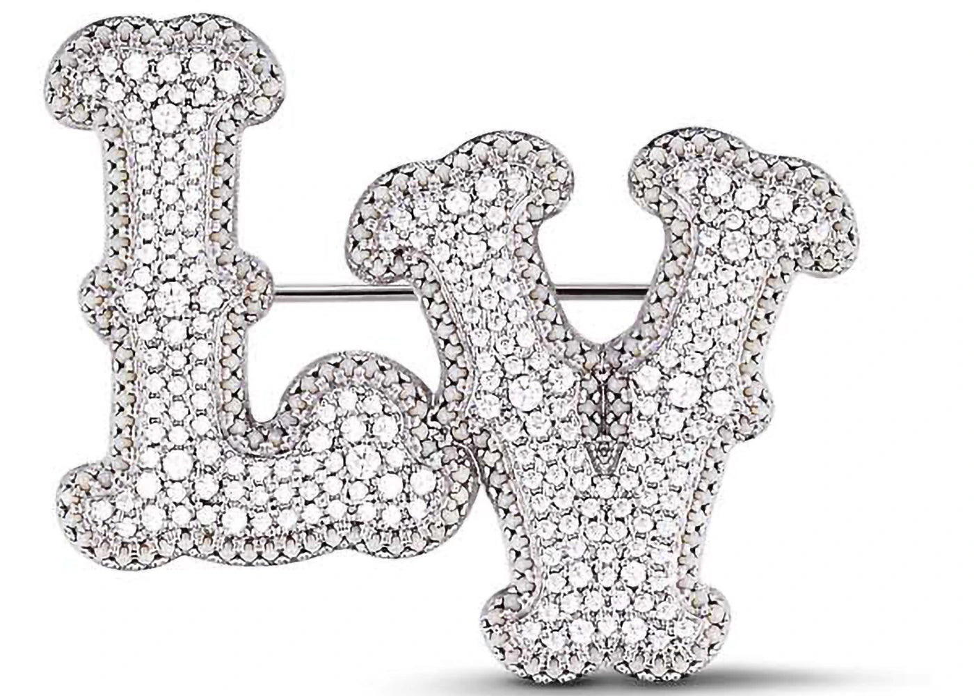 Louis Vuitton LV Ranch Brooch Silver