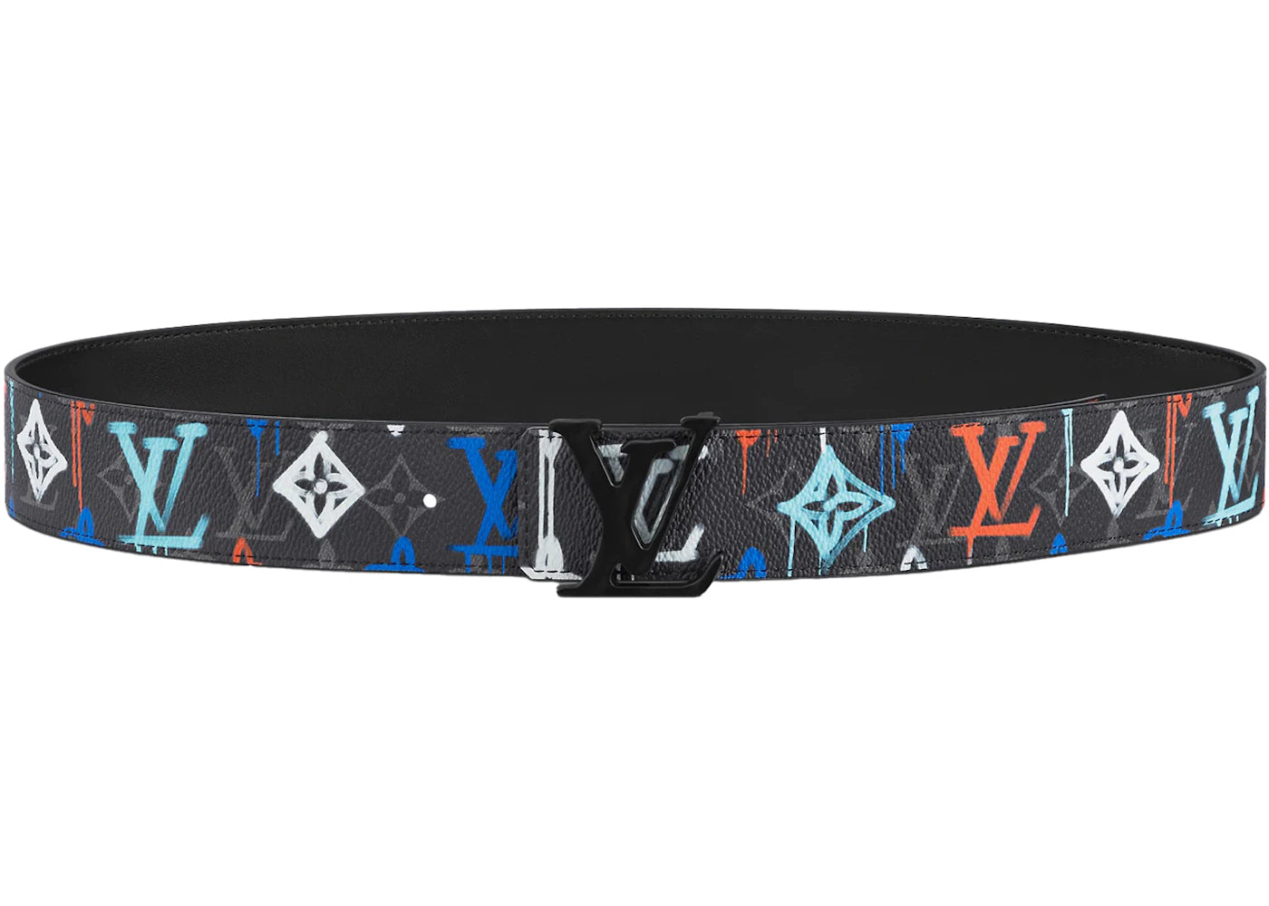 Louis Vuitton LV Shape 40MM Reversible Belt LV Graffiti Multicolor