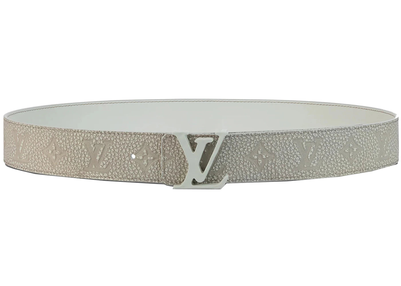 Louis Vuitton LV Shape MNG Climbing 40MM Reversible Belt White