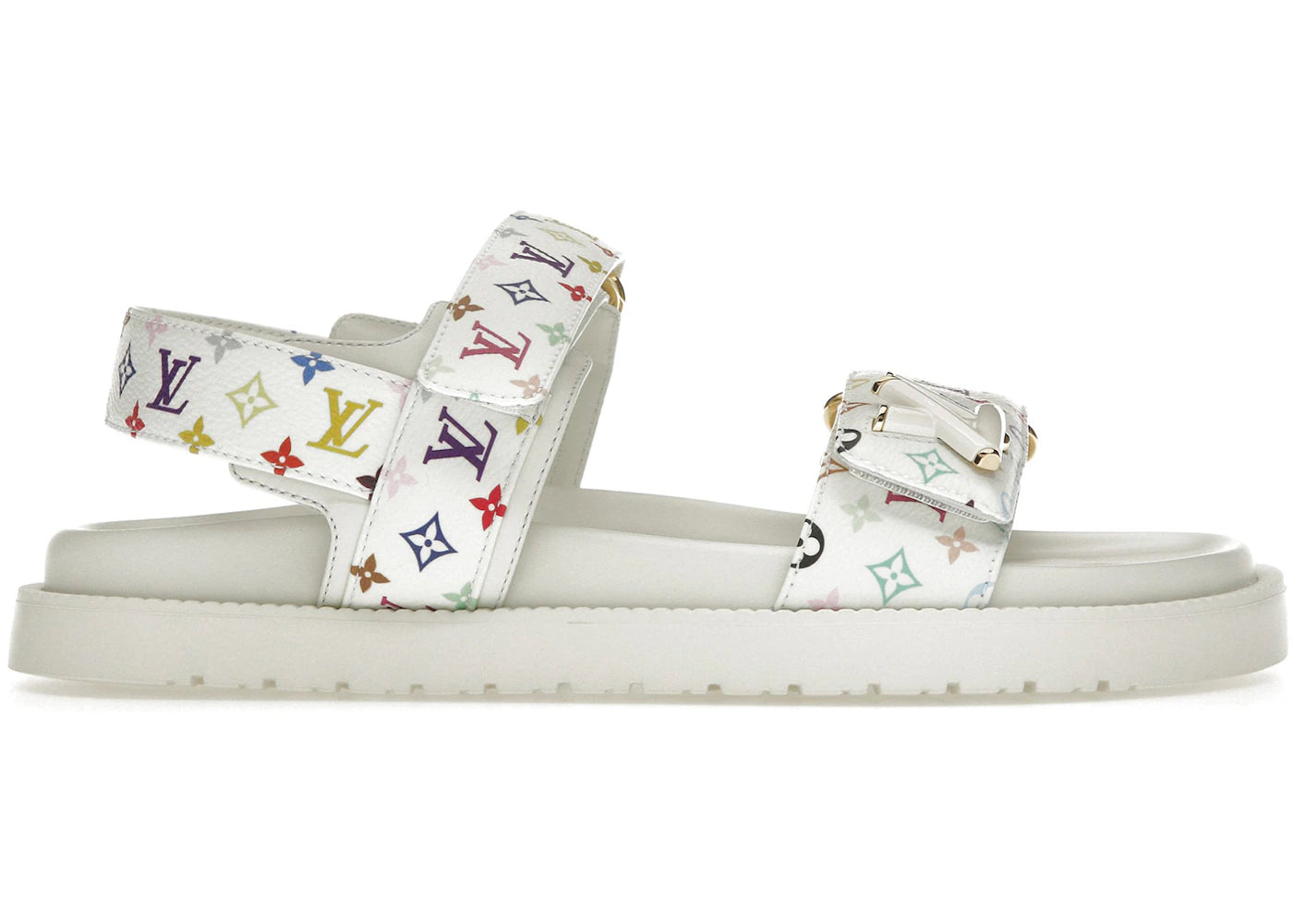 Louis Vuitton LV Sunset Flat Comfort Sandal Takashi Murakami White (Women's)