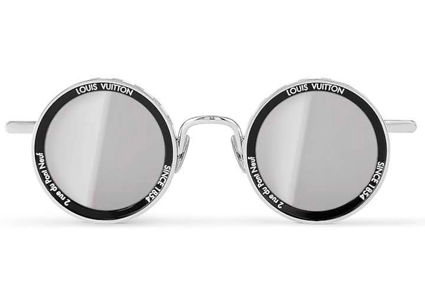 Louis Vuitton LV Supervision Metal Round Sunglasses Silver
