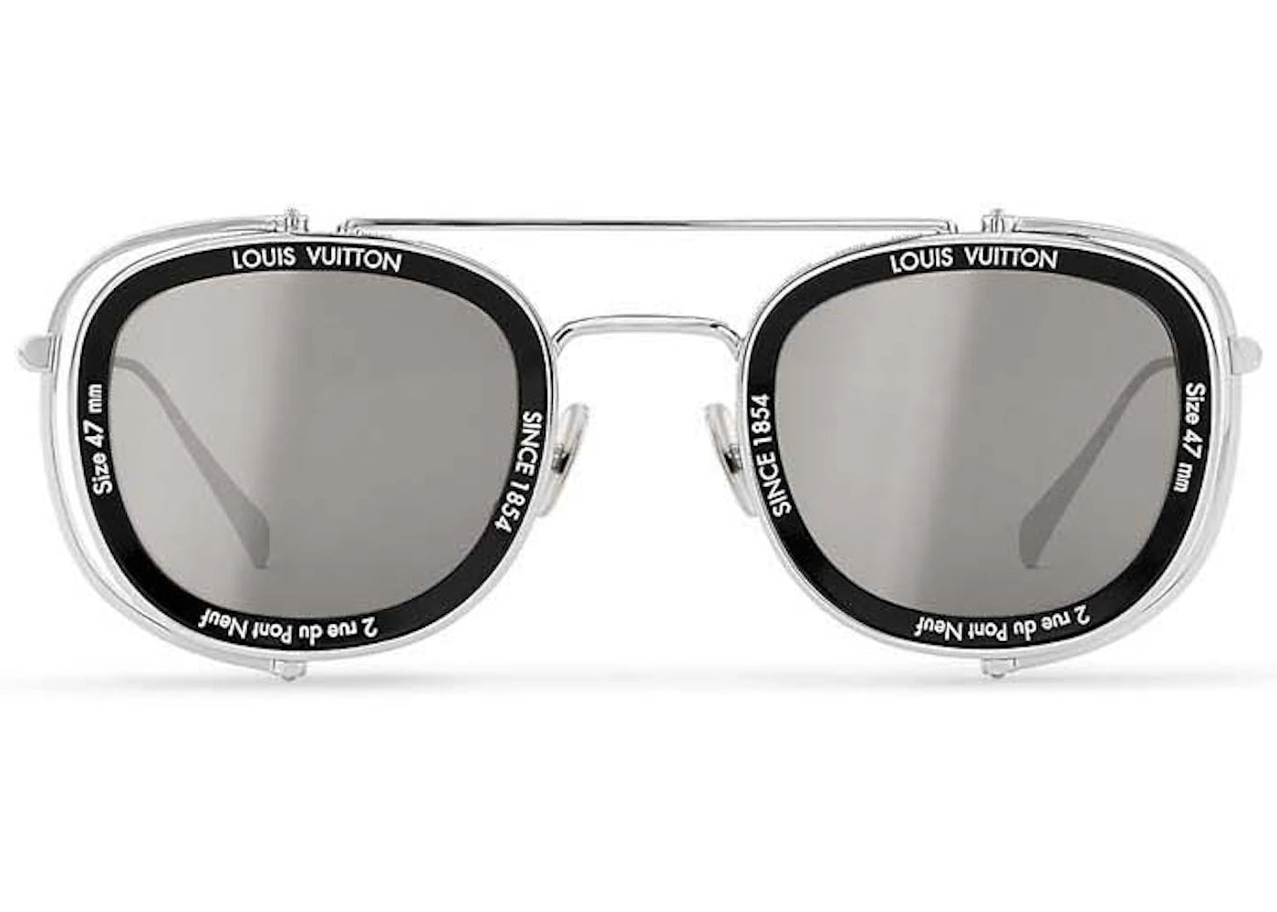 Louis Vuitton LV Supervision Metal Sunglasses Silver