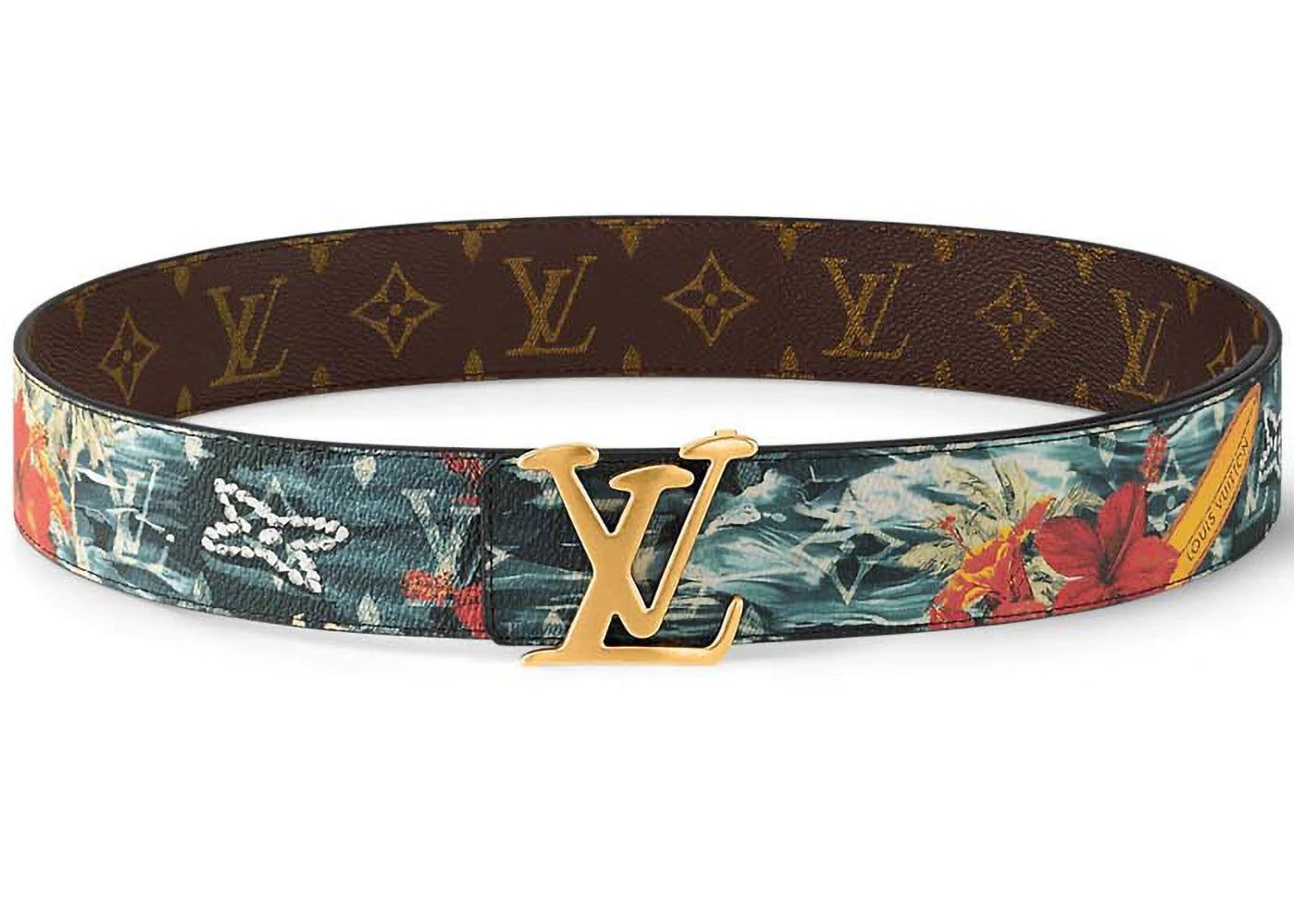 Louis Vuitton LV Tag 40mm Reversible Belt Blue