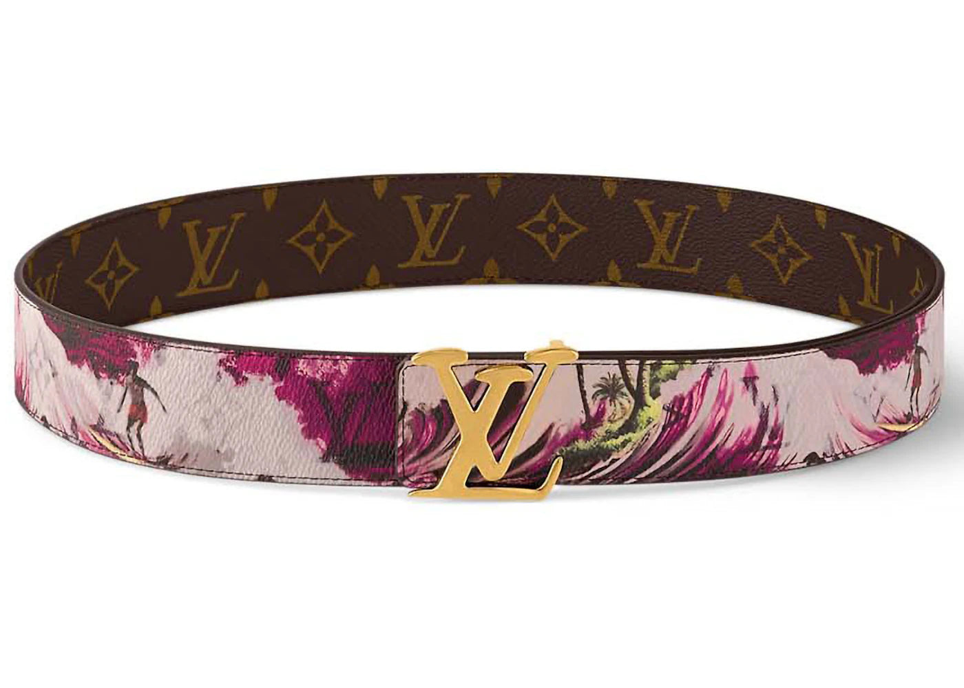 Louis Vuitton LV Tag 40mm Reversible Belt Pink