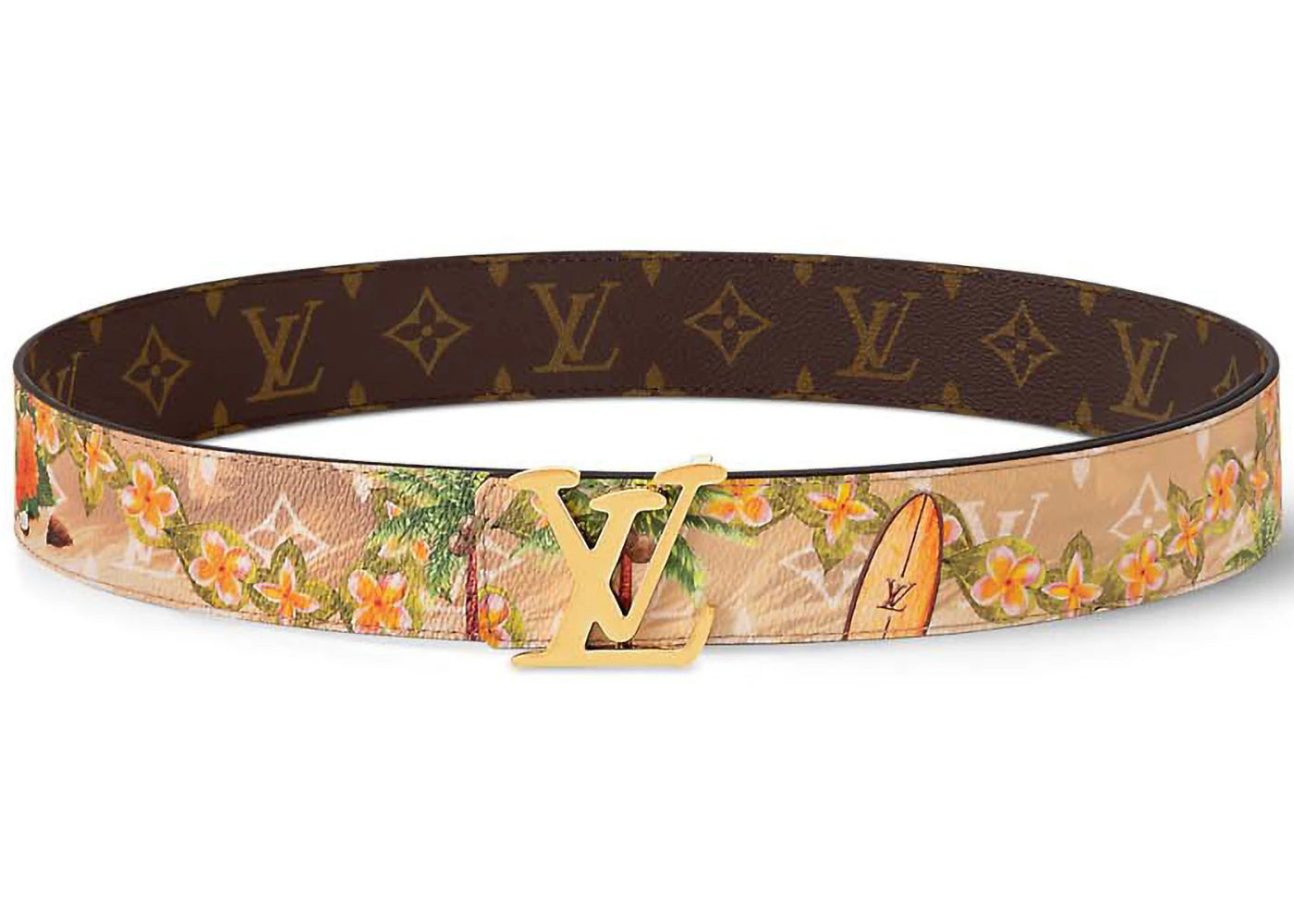 Louis Vuitton LV Tag 40mm Reversible Belt Sand