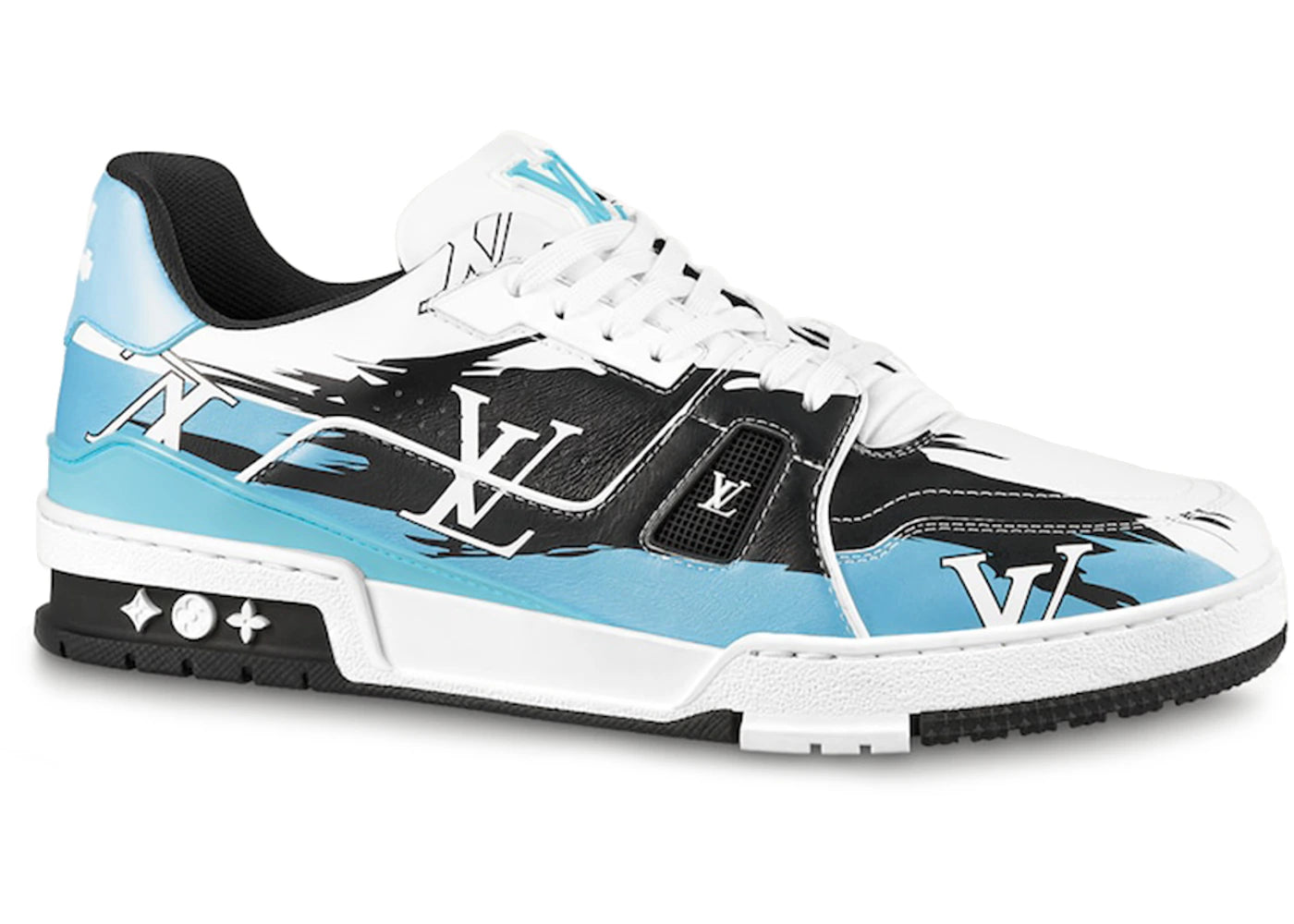 Louis Vuitton LV Trainer #54 Graphic Print White Black Blue