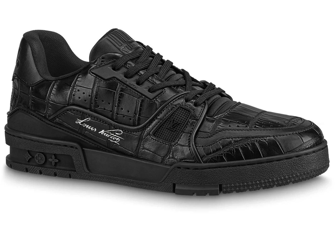 Louis Vuitton LV Trainer Black Alligator