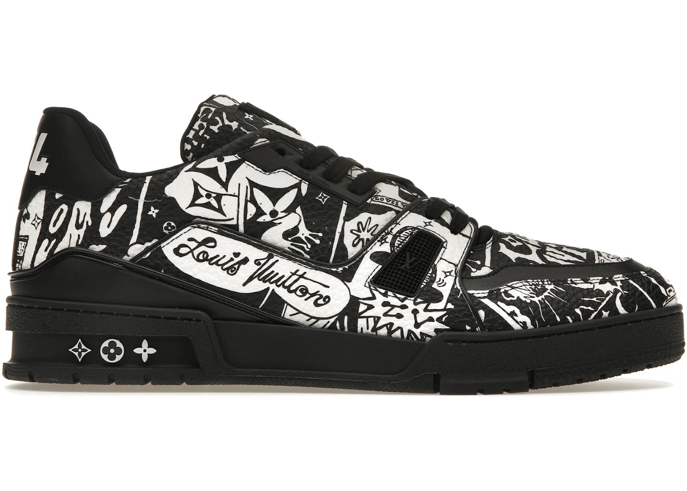 Louis Vuitton LV Trainer Comic Motifs Black White (SS23)