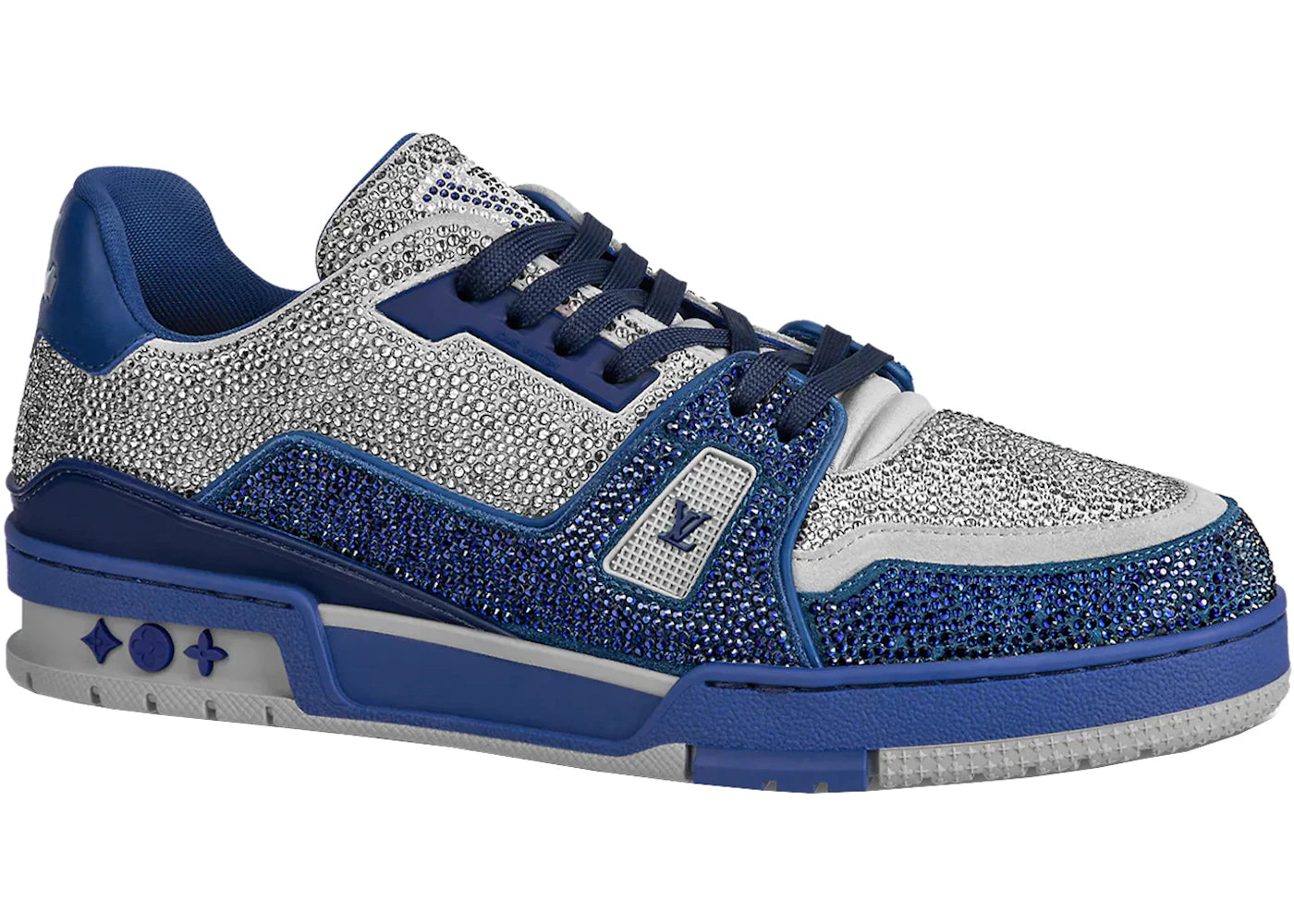 Louis Vuitton LV Trainer Marine Grey Crystal