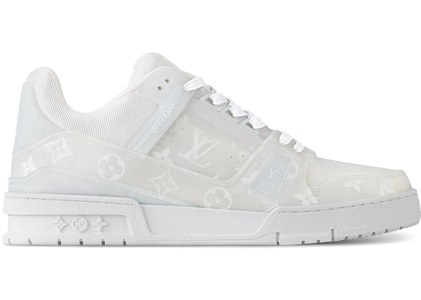 Louis Vuitton LV Trainer White Monogram-Printed Translucent PVC