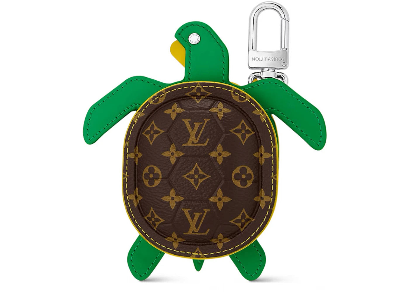 Louis Vuitton LV Turtle Pouch Bag Charm Brown