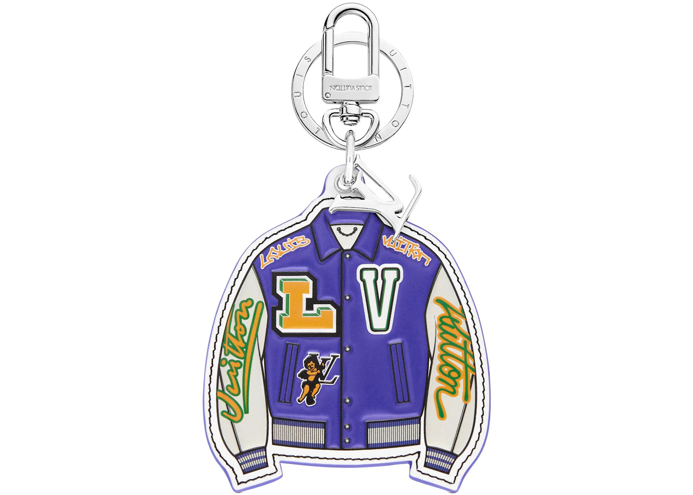 Louis Vuitton LV Varsity Jacket Illustre Bag Charm Keyholder Multicolor