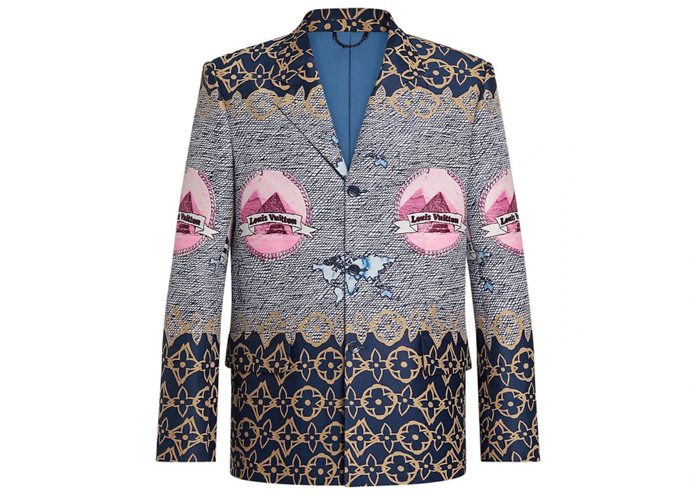 Louis Vuitton LV Wax 3-Button Jacket Multicolor