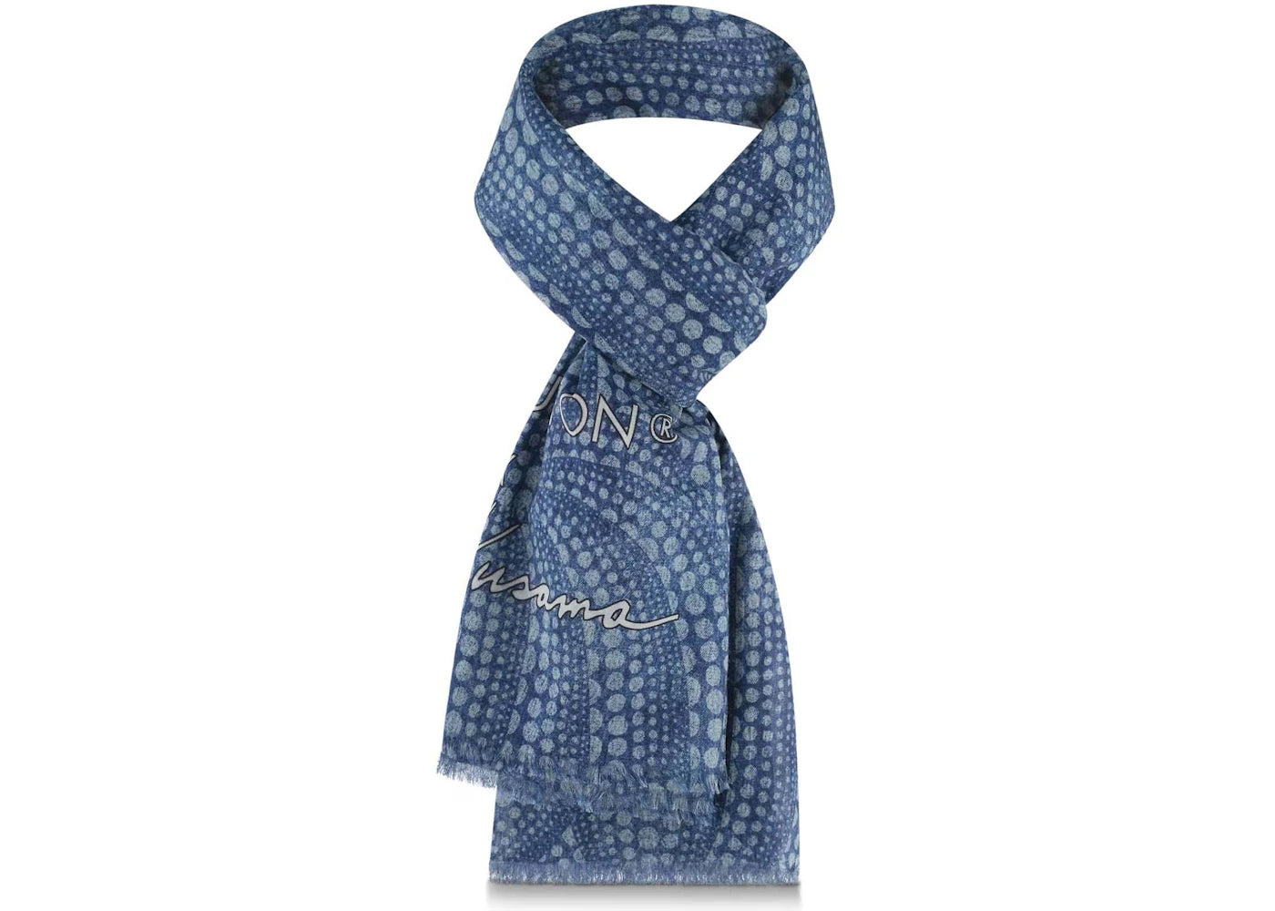 Louis Vuitton LV x YK Denim Pumpkin Stole Denim Blue