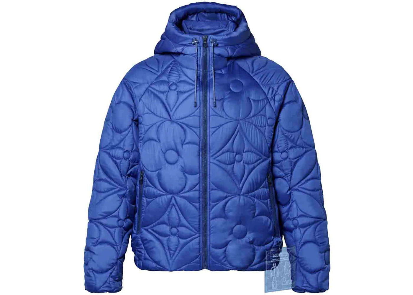 Louis Vuitton LVSE Flower Quilted Hoodie Jacket Blue France