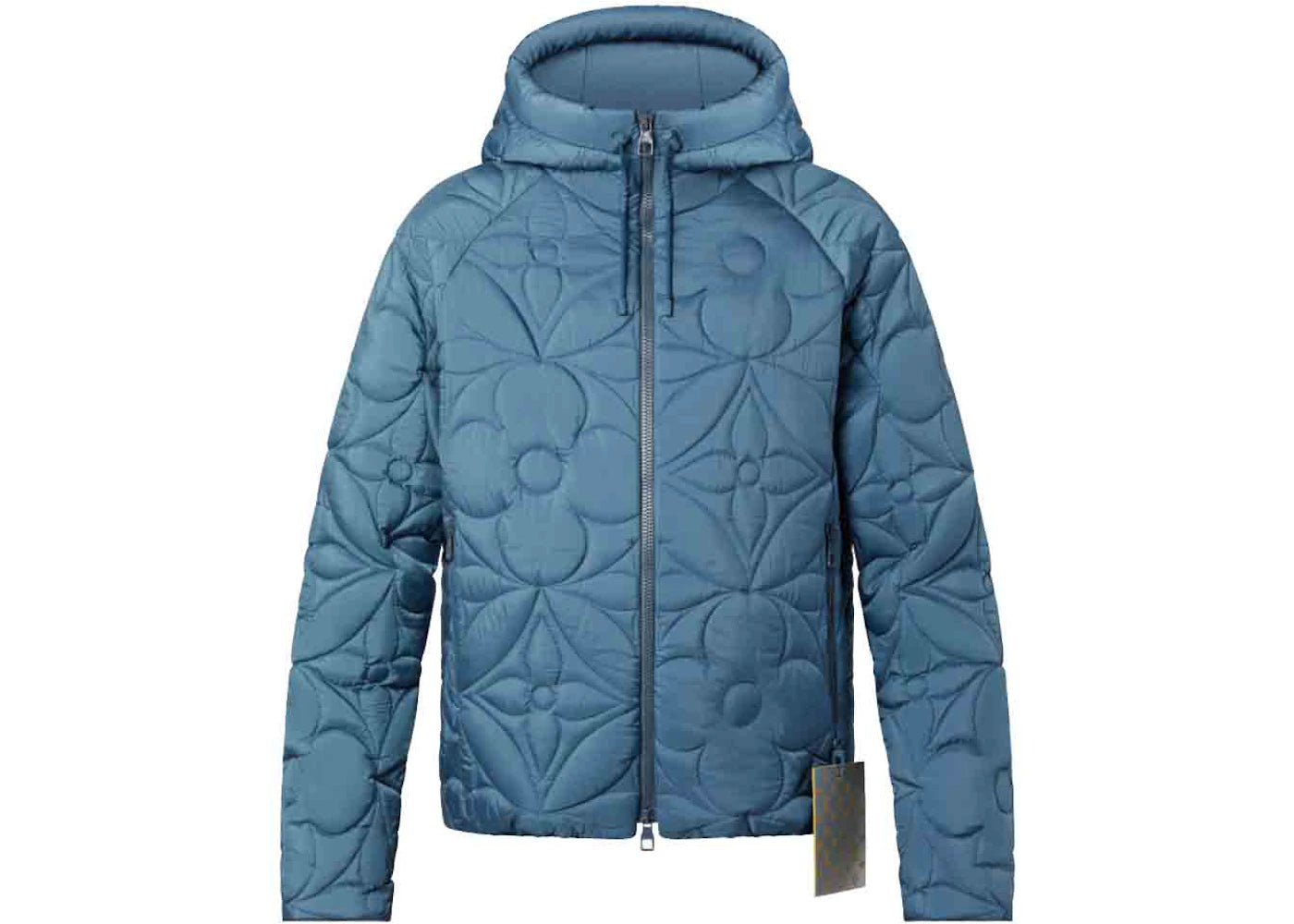 Louis Vuitton LVSE Flower Quilted Hoodie Jacket Blue