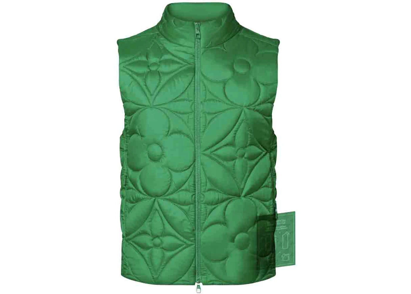 Louis Vuitton LVSE Padded Monogram Flower Gilet Green