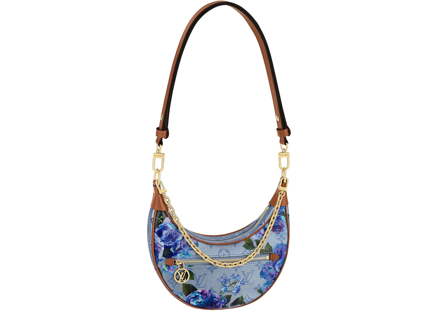 Louis Vuitton Loop Bag Floral Pattern Blue