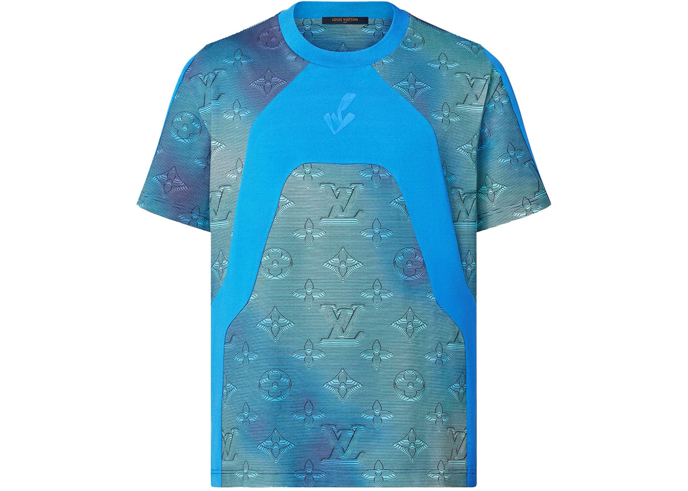 Louis Vuitton Louis Vuitton 2054 Intarsia Printed T-Shirt Blue/Multi