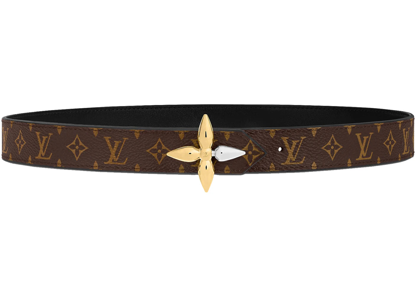 Louis Vuitton Louisette 25MM Reversible Belt Monogram Canvas Brown/Black