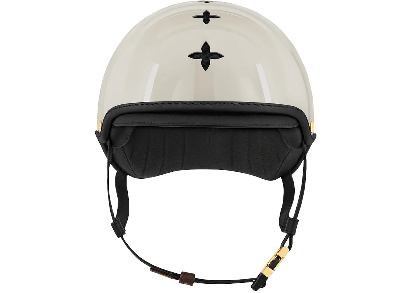 Louis Vuitton MM Bicycle Helmet Monogram/Beige/Black/Gold