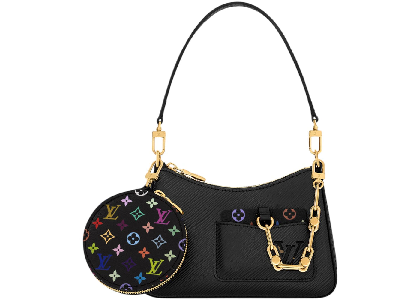 Louis Vuitton x Takashi Murakami Marellini Black Multicolored