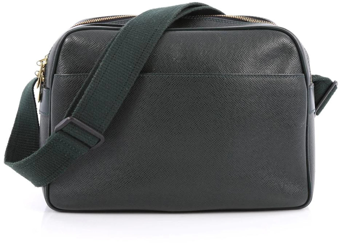 Louis Vuitton Messenger Reporter Bag Taiga PM Dark Green