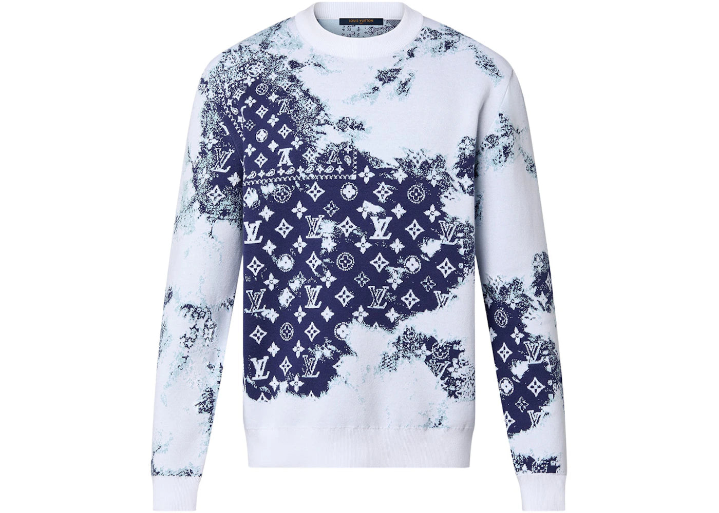 Louis Vuitton Monogram Bandana Crewneck Indigo/White