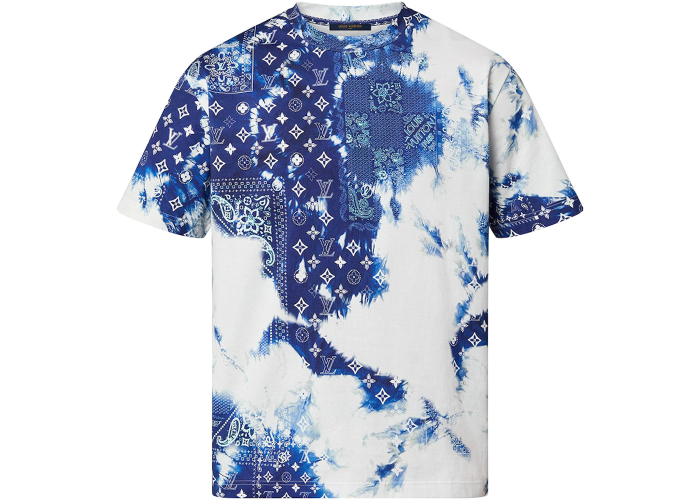 Louis Vuitton Monogram Bandana Printed T-Shirt Blue/White