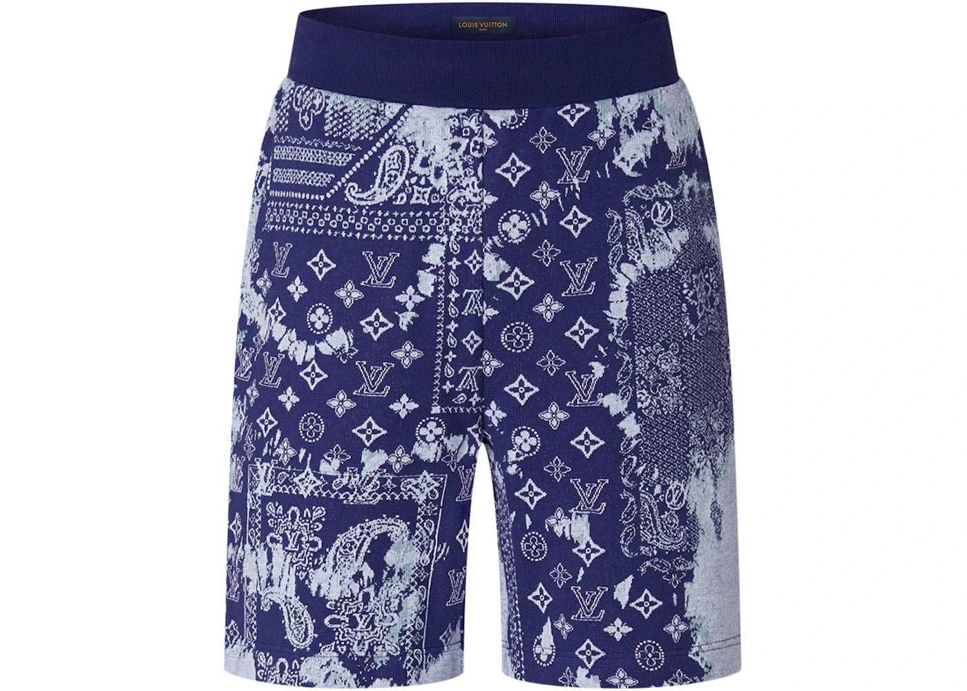 Louis Vuitton Monogram Bandana Shorts Indigo/White