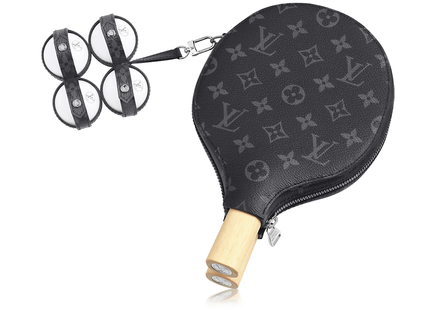 Louis Vuitton Monogram Classic James Ping Pong Set Graphite/Red