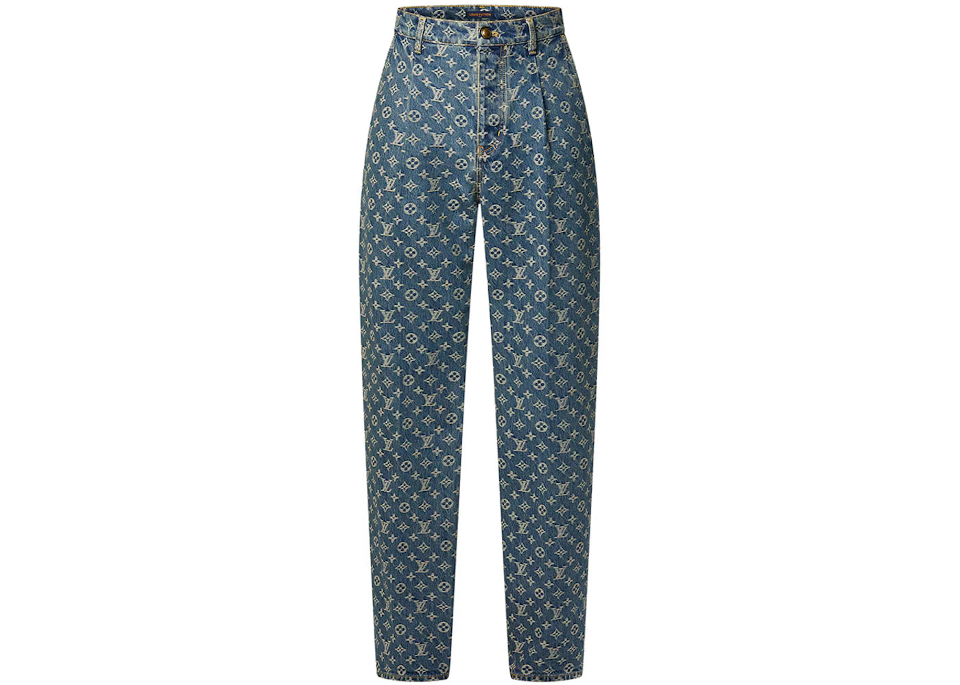 Louis Vuitton Monogram Denim Tailored Pants Indigo