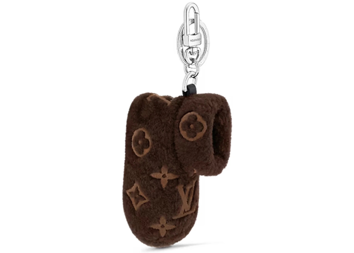 Louis Vuitton Monogram Footprint Bag Charm & Key Holder Brown