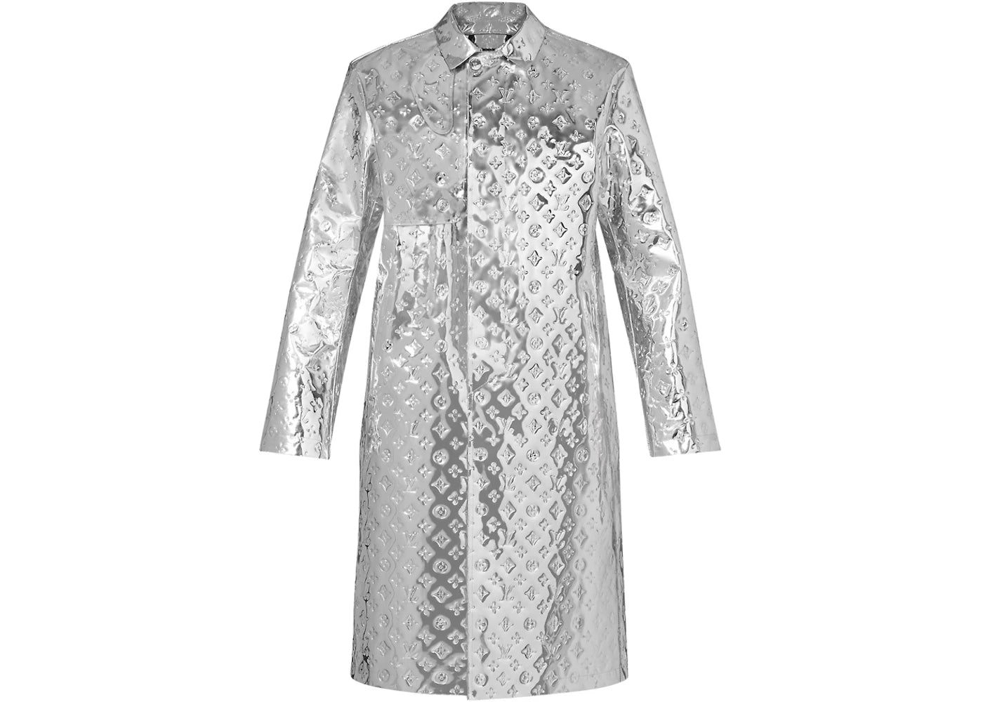 Louis Vuitton Monogram Mirror Raincoat Silver