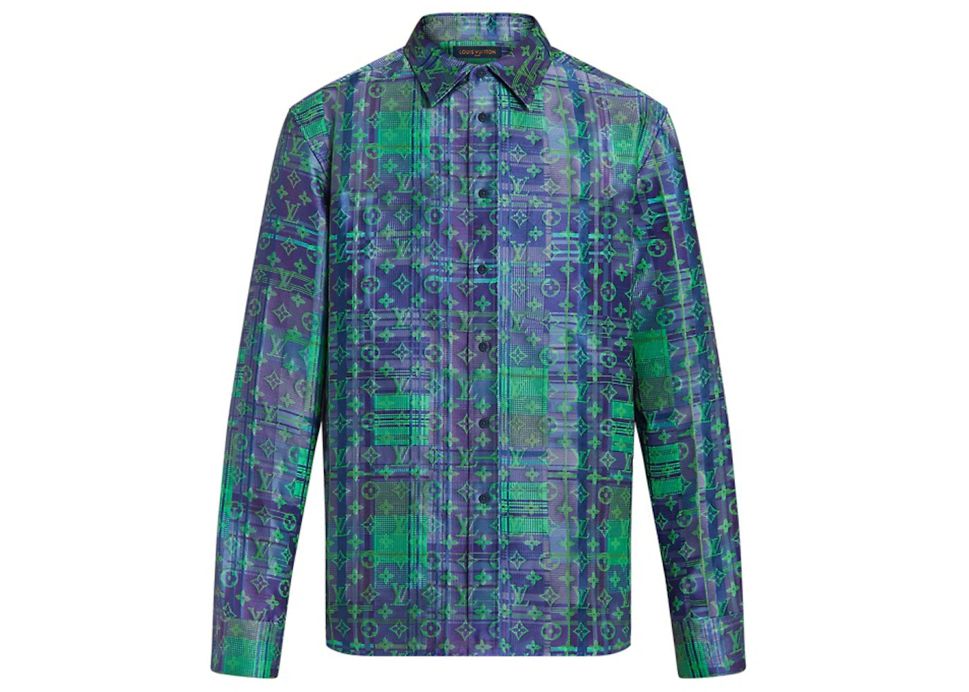 Louis Vuitton Monogram Neon Check Oversized Business Shirt Multicolor