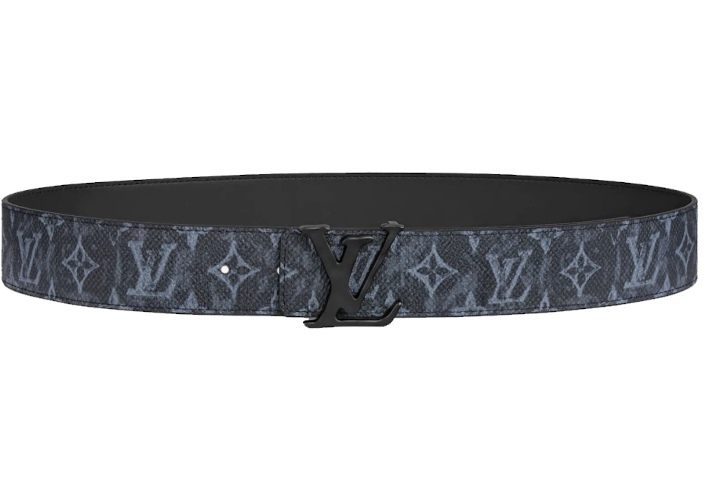 Louis Vuitton Monogram Pastel Noir Canvas LV Shape 40MM Reversible Belt