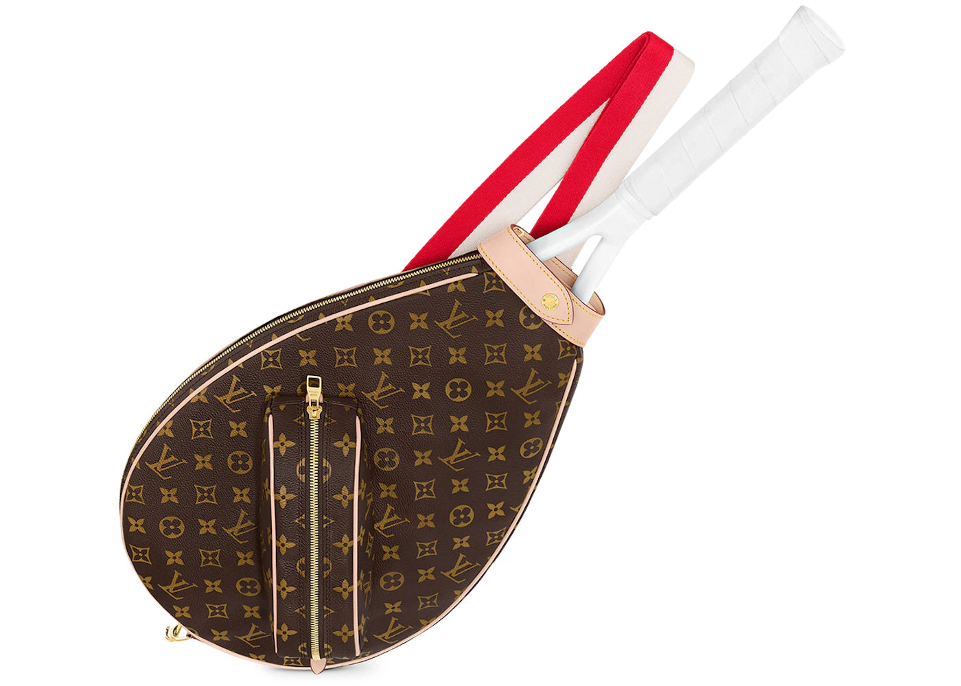 Louis Vuitton Monogram Tennis Racket Cover Ebony/Red