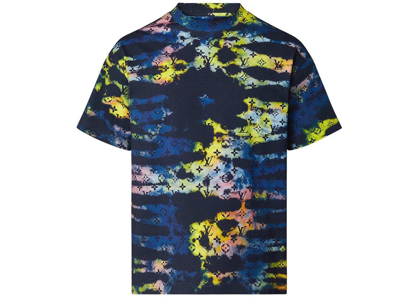 Louis Vuitton Monogram Tie & Dye Printed Tee Multicolor