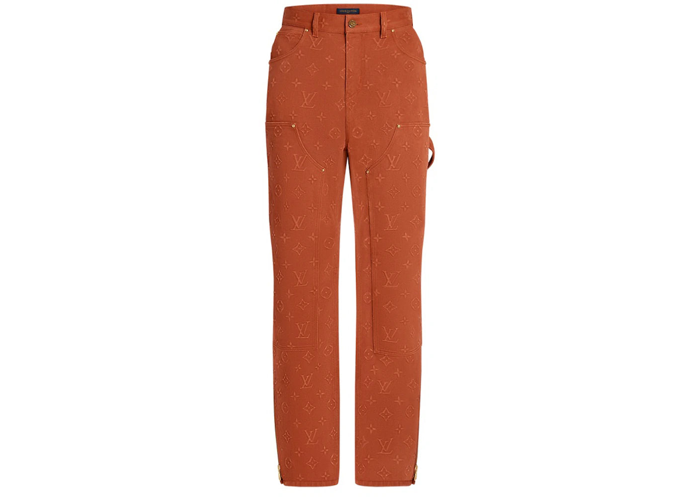 Louis Vuitton Monogram Workwear Denim Pants Brown