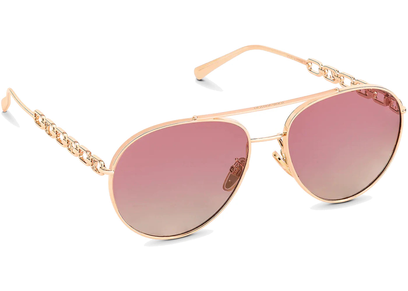 Louis Vuitton My LV Chain Pilot Sunglasses Pink Gold (Z1648E/W)
