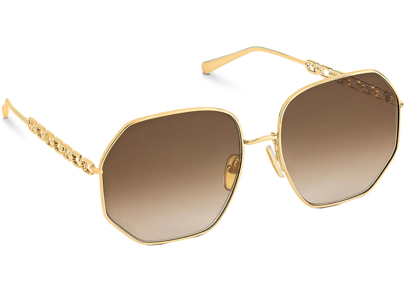 Louis Vuitton My LV Chain Round Sunglasses Gold (Z1650E/W)