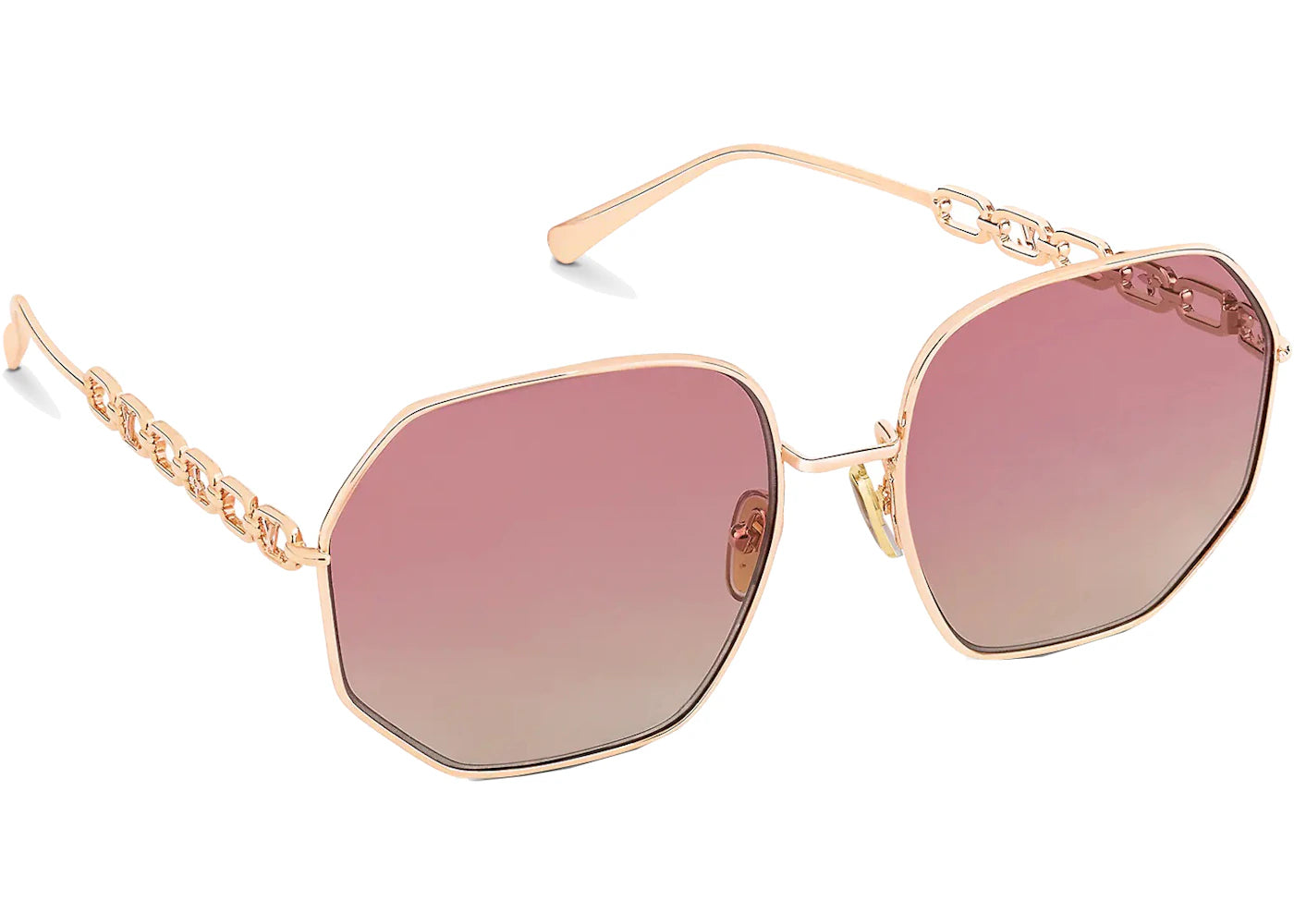 Louis Vuitton My LV Chain Round Sunglasses Pink Gold (Z1651E/W)