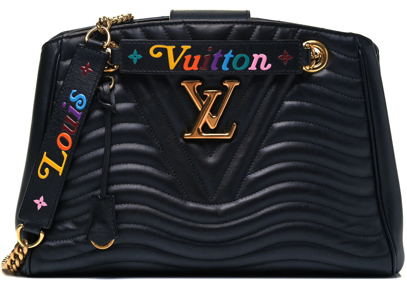 Louis Vuitton New Wave Chain Tote Bag Black