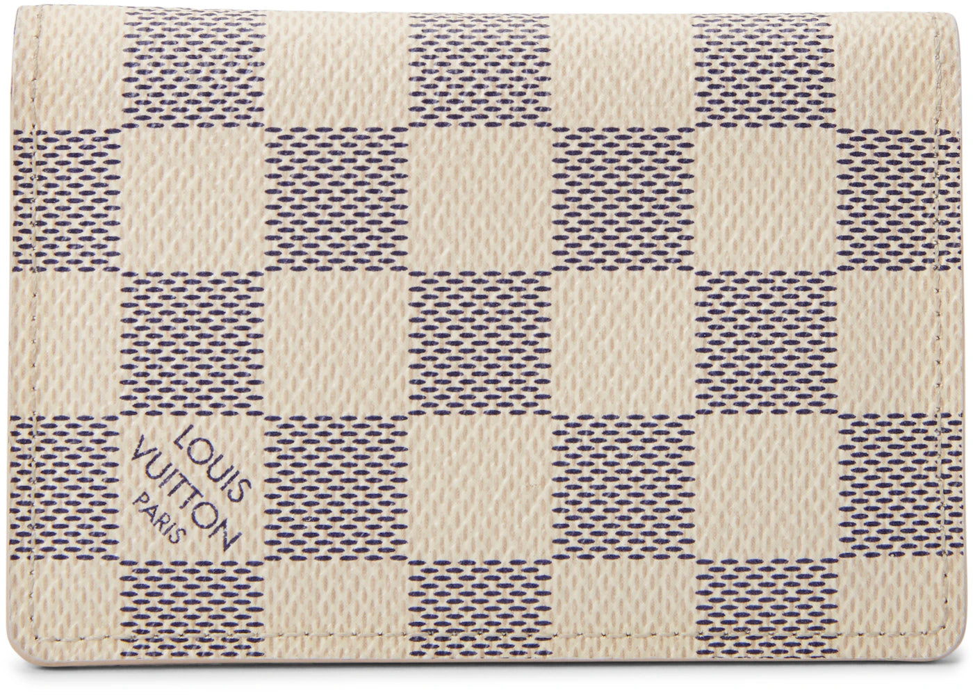 Louis Vuitton Organizer Du Posh Card Case Damier Azur Blue/White