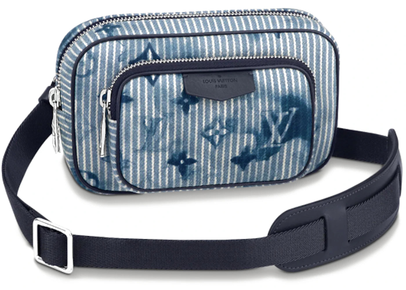 Louis Vuitton Outdoor Pouch Hickory Stripes Denim Watercolor